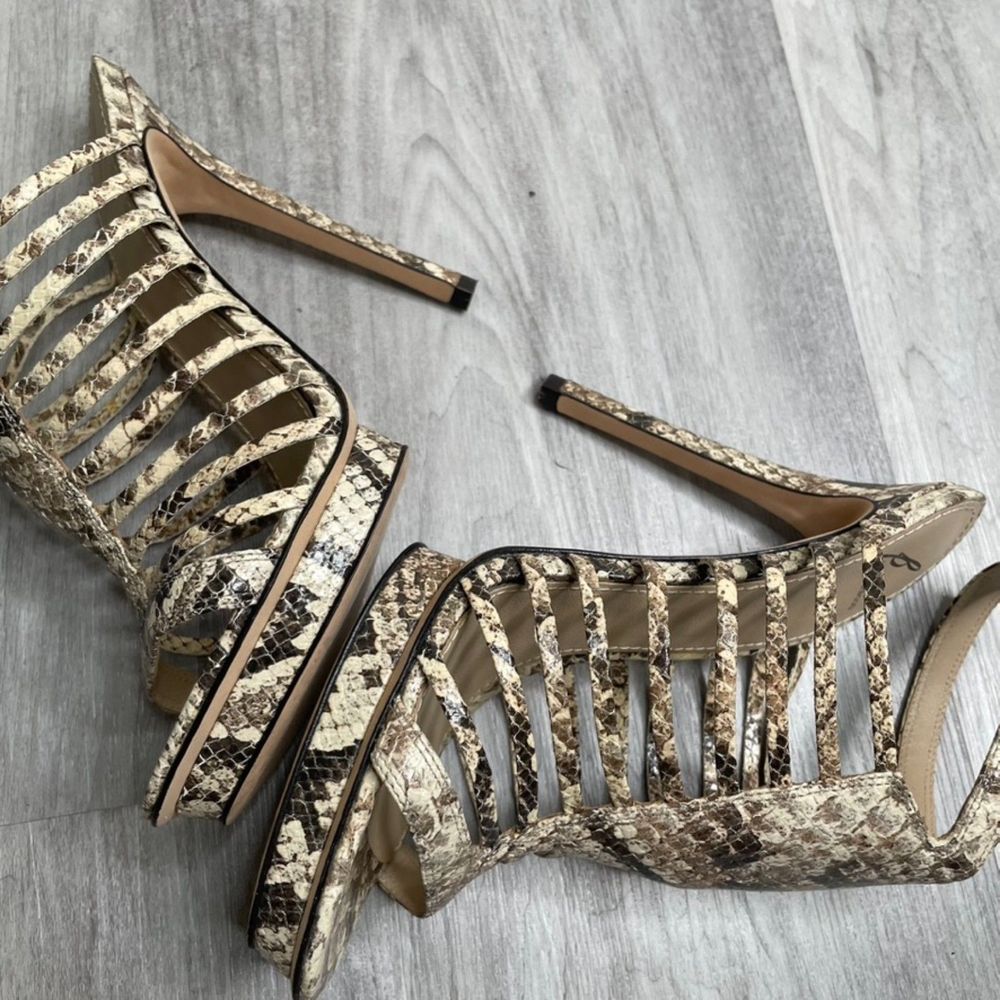 Brian Atwood Python Platform Sandals - image 5